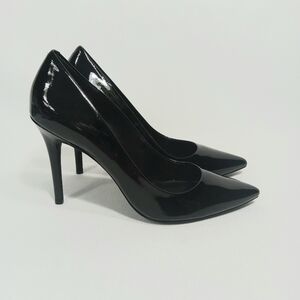 MICHAEL Michael Kors Black Patent Pointed Toe Stiletto Heel Pump Womens Size 10